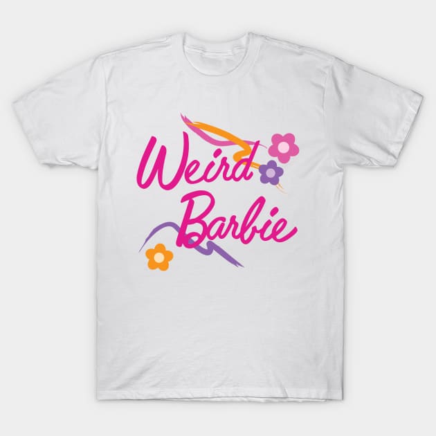 Weird Barbie Floral T-Shirt by Emsimonsen